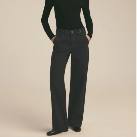 Favorite Daughter Denim - new Favorite Daughter Jeans The Taylor Trouser NORWAY black jeans Sz 24